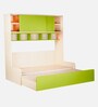 Optima Kids Sofa cum Bed in Green Colour with Box Storage