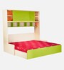 Optima Kids Sofa cum Bed in Green Colour with Box Storage