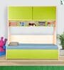 Optima Kids Sofa cum Bed in Green Colour with Box Storage