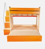 Multi Flexi Bunk Bed in Orange Colour with Sofa Cum Bed With Box Storage