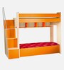 Multi Flexi Bunk Bed in Orange Colour with Sofa Cum Bed With Box Storage