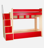 Multi Flexi Bunk Bed in Red Colour with Sofa Cum Bed With Box Storage