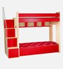 Multi Flexi Bunk Bed in Red Colour with Sofa Cum Bed With Box Storage
