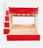 Multi Flexi Bunk Bed in Red Colour with Sofa Cum Bed With Box Storage