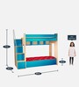 Multi Flexi Bunk Bed in Sky Blue Colour with Sofa Cum Bed With Box Storage