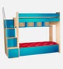 Multi Flexi Bunk Bed in Sky Blue Colour with Sofa Cum Bed With Box Storage
