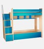 Multi Flexi Bunk Bed in Sky Blue Colour with Sofa Cum Bed With Box Storage