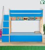 Multi Flexi Bunk Bed in Sky Blue Colour with Sofa Cum Bed With Box Storage