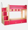 Multi Flexi Bunk Bed in Pink Colour with Drawer Storage