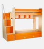 Multi Flexi Bunk Bed in Orange Colour with Drawer Storage