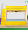 Multi Flexi Bunk Bed in Yellow Colour with Drawer Storage