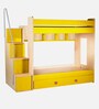 Multi Flexi Bunk Bed in Yellow Colour with Drawer Storage
