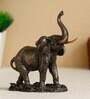 Trunk-Up Elephant Polyresin & Bronze Animal Figurine