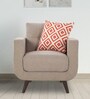 Urban Living Truro Fabric 1 Seater Sofa in Beige Colour