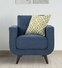 Urban Living Truro Fabric 1 Seater Sofa in Blue Colour