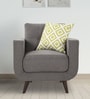 Urban Living Truro Fabric 1 Seater Sofa in Grey Colour