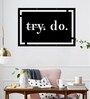 Try Do Black Wooden Wall Art