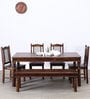 Henfrey Six Seater Dining Set in Provincial Teak Finish
