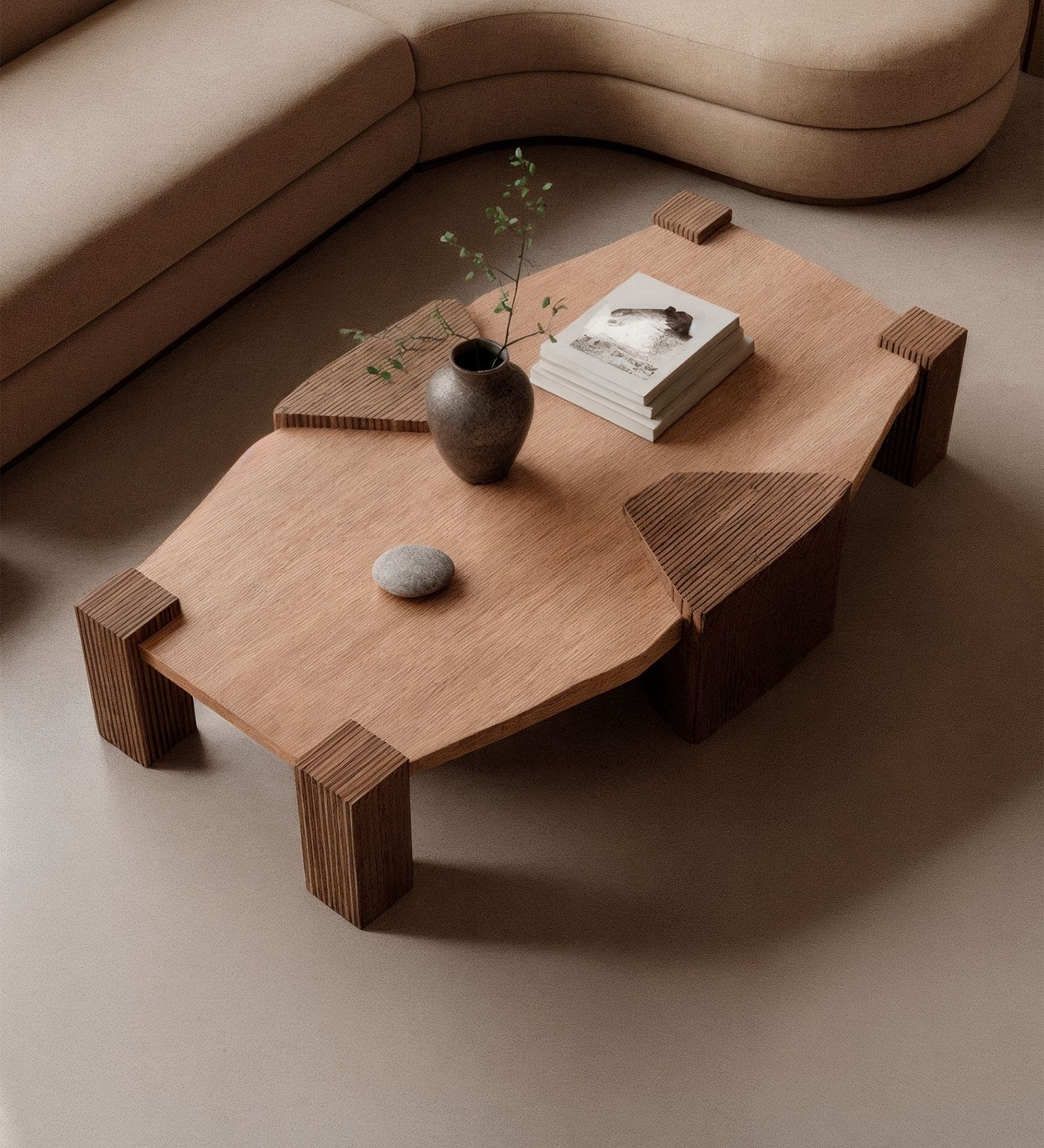 Tsuchi Coffee In Teakwood Finish