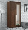 Tsubaki 2 Door Wardrobe With Mirror In Brown Finish