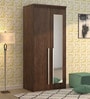 Tsubaki 2 Door Wardrobe With Mirror In Brown Finish