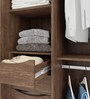 Tsubaki 2 Door Wardrobe With Mirror In Brown Finish