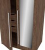 Tsubaki 2 Door Wardrobe With Mirror In Brown Finish