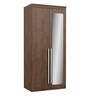Tsubaki 2 Door Wardrobe With Mirror In Brown Finish