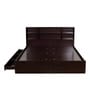 Tsukiko Queen Size Bed in Wenge Finish with Drawer Storage