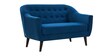 Tuft Velvet 2 Seater Sofa in Blue Colour