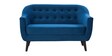 Tuft Velvet 2 Seater Sofa in Blue Colour