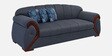 Tulip Fabric 3 Seater Sofa in Grey Colour