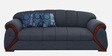 Tulip Fabric 3 Seater Sofa in Grey Colour