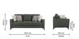Tuscon Half Leather 3 Seater Sofa in Exotica forest Green colour