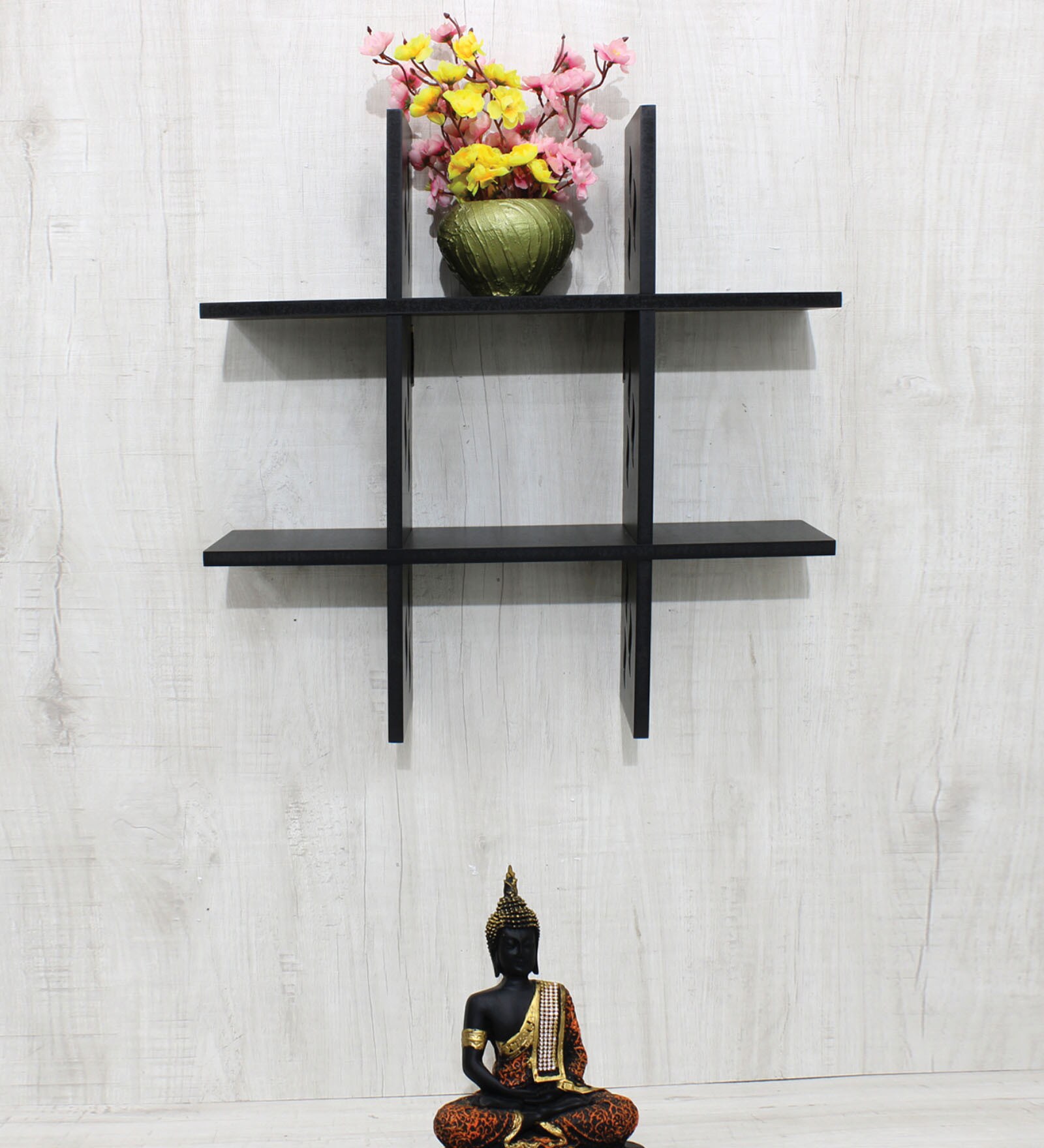 Tuff Flame 4 Tier Engineered Wood Wall Shelf