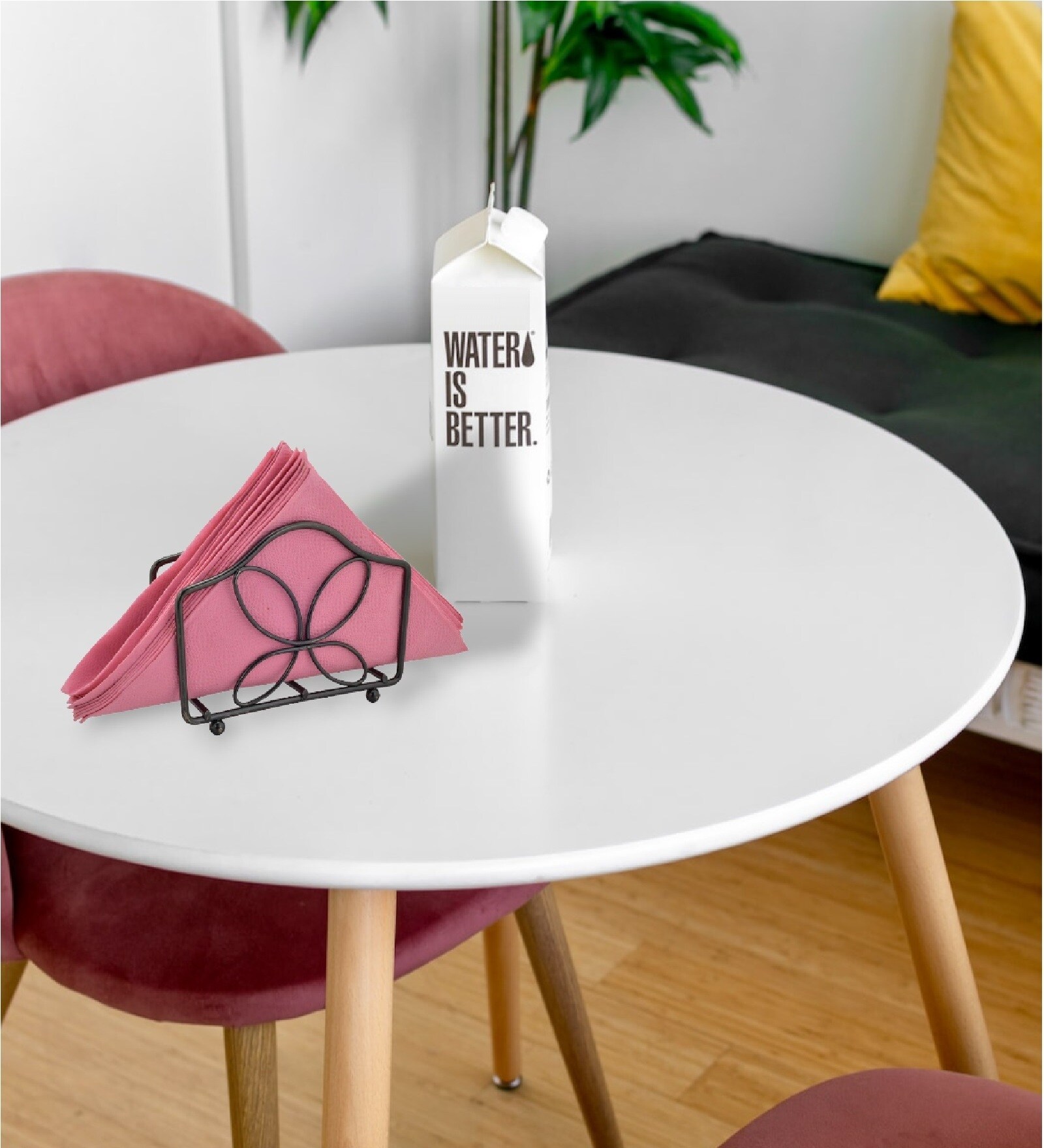 Tuna Black Mild Steel Napkin Holder