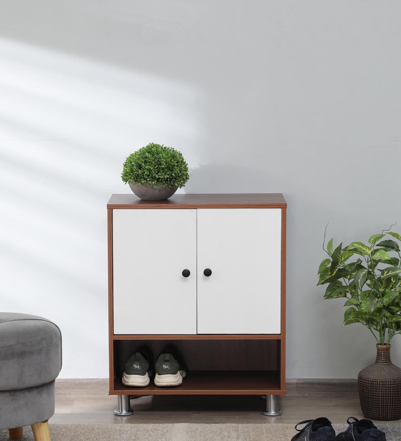 Tundra Shoe Rack In Brown Colour