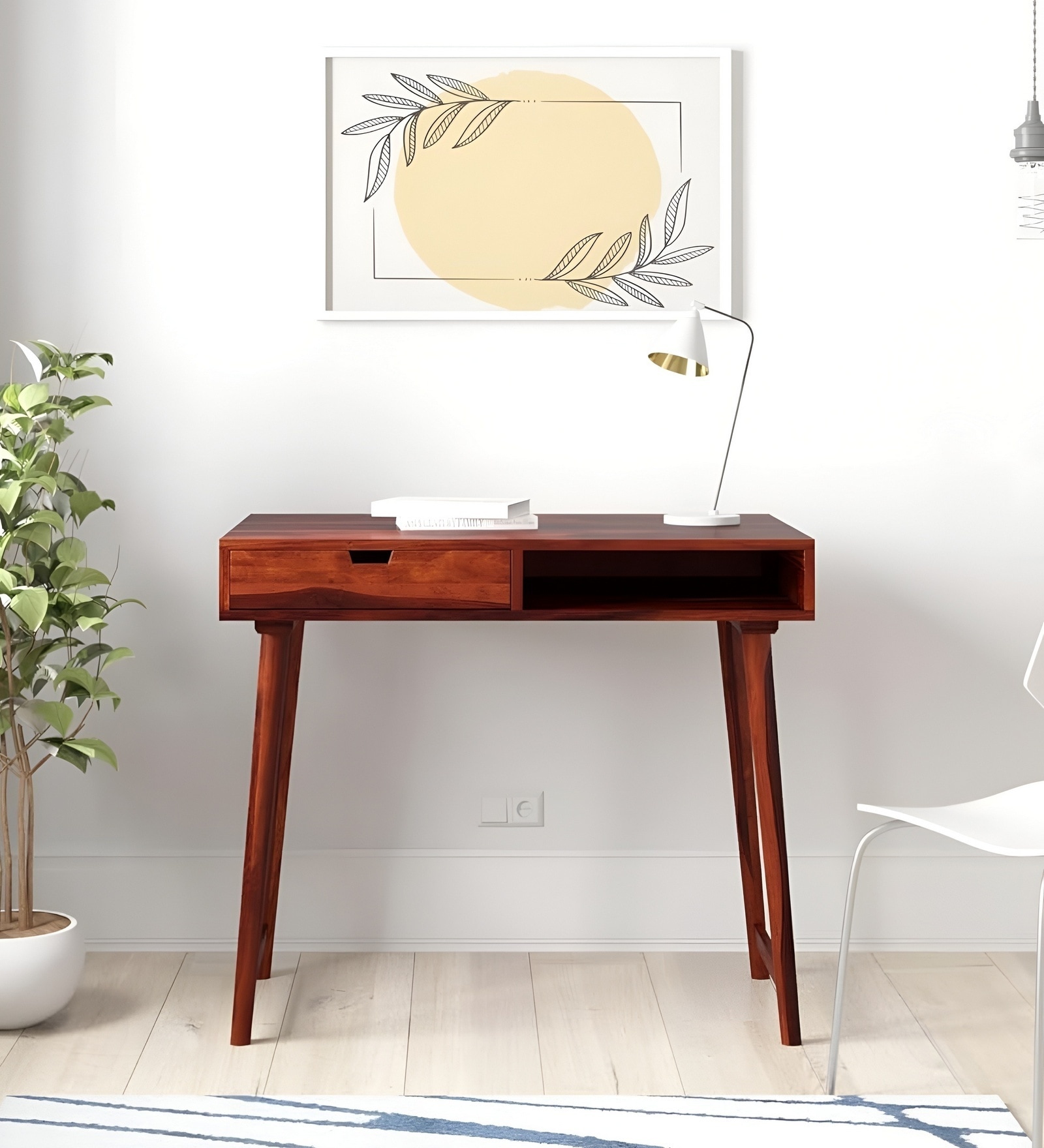 Tunis Writing Table In Honey Finish