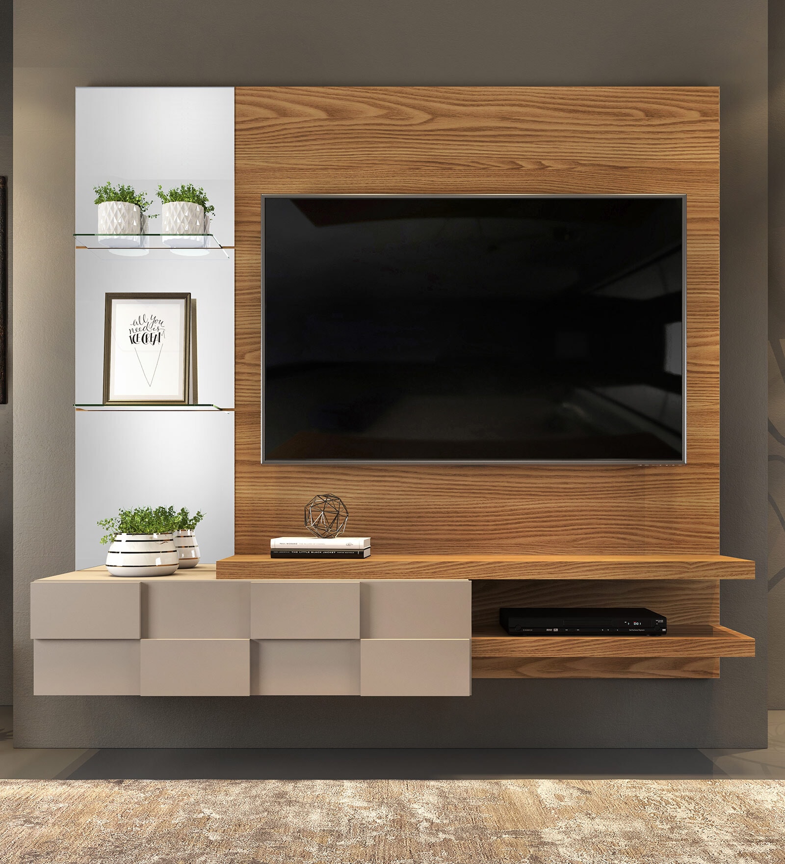 Buy Turim TV Unit in Oak Nobel Finish for TVs up to 55\ at 32% OFF by ...