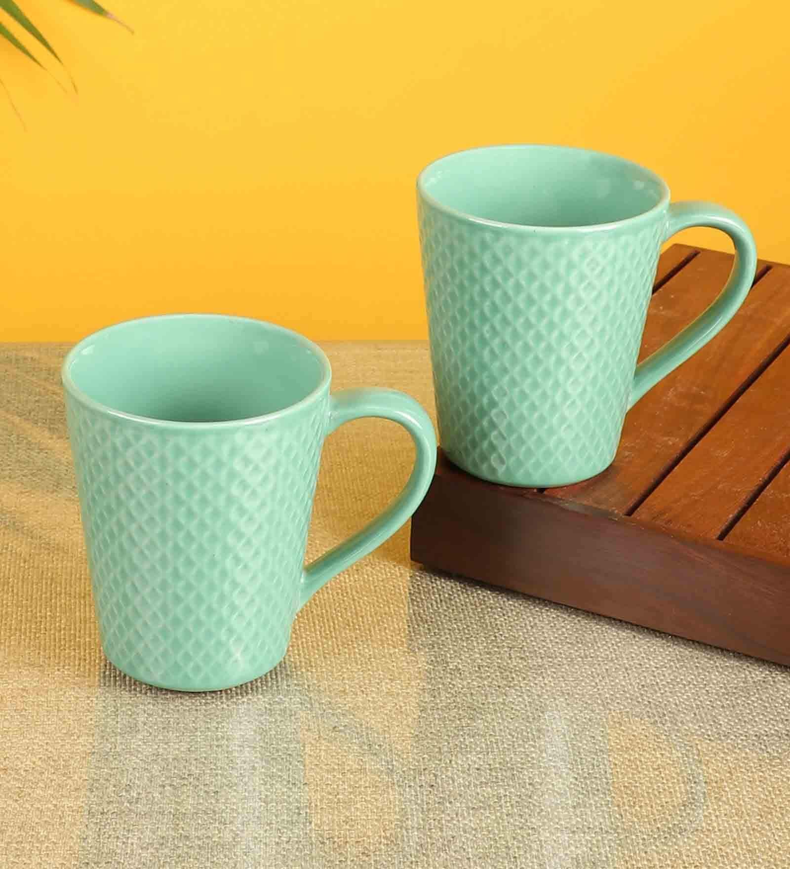 Spencer 150ml Blue (Set of 2) Ceramic Coffee Mug
