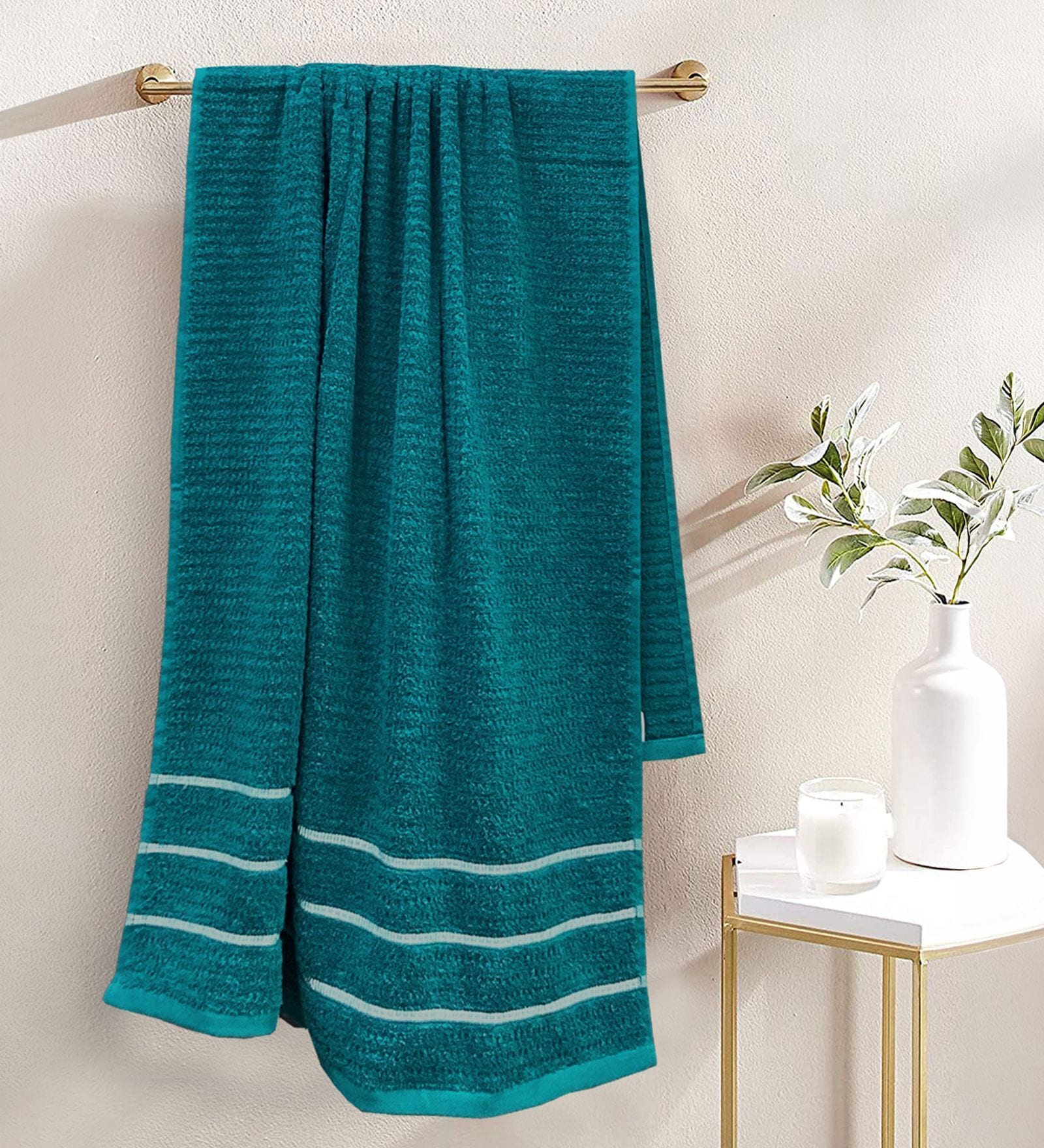 Mint Tea Turquoise Blue 100% Cotton 480 GSM Bath Towel