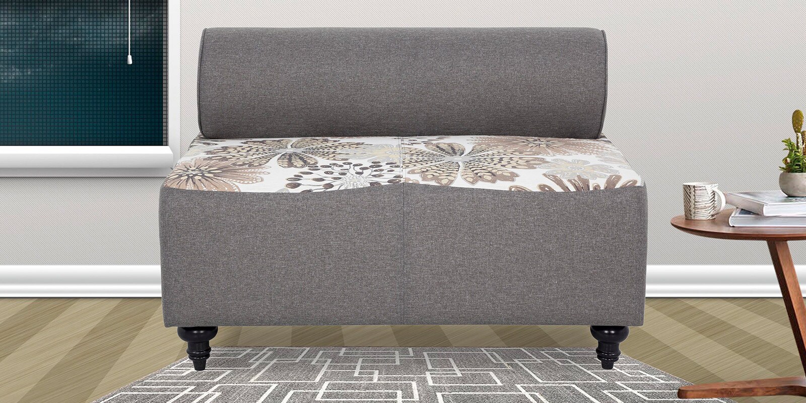 Buy Tucson Two Seater Sofa in Grey Colour by urban Living Online 2