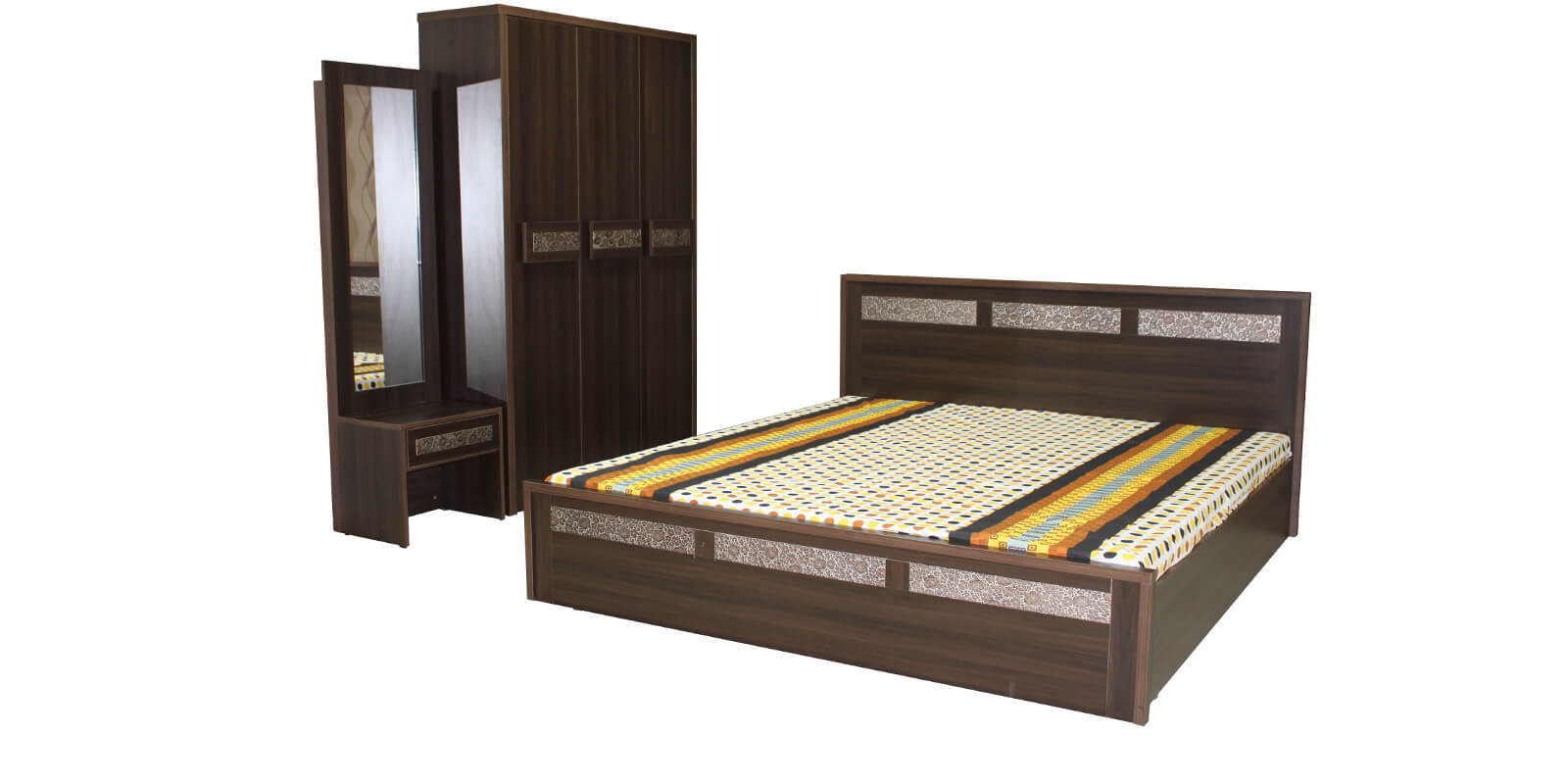 bed wardrobe dressing table set