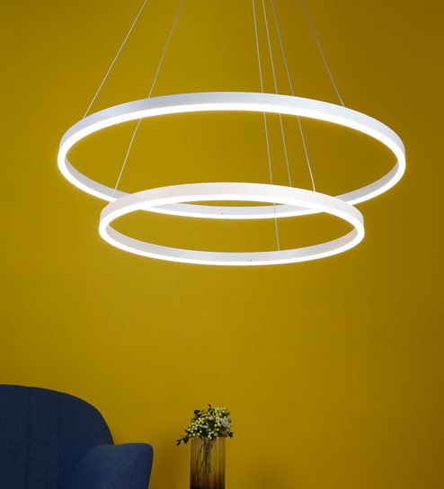 Tucana White Acrylic Chandelier By Casacraft