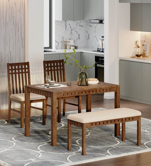 Rubber Wood Contemporary 4 Seater Dining Sets Online Upto 70 OFF