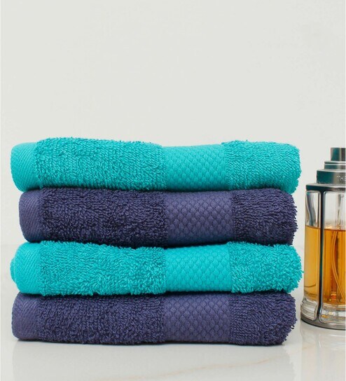 AVI LIVING Ultimate Essential Bath Towel Set of 2 500 GSM Pink & Turquoise