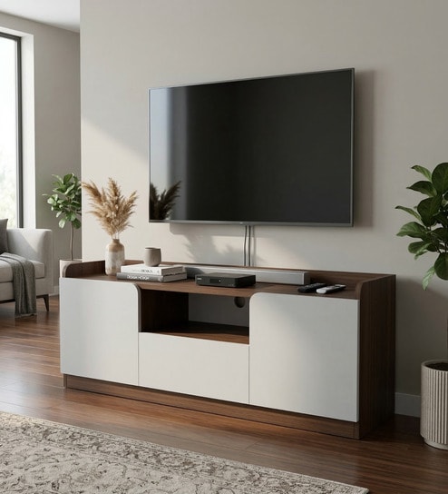 Turtle TV Unit In Walnut Finish