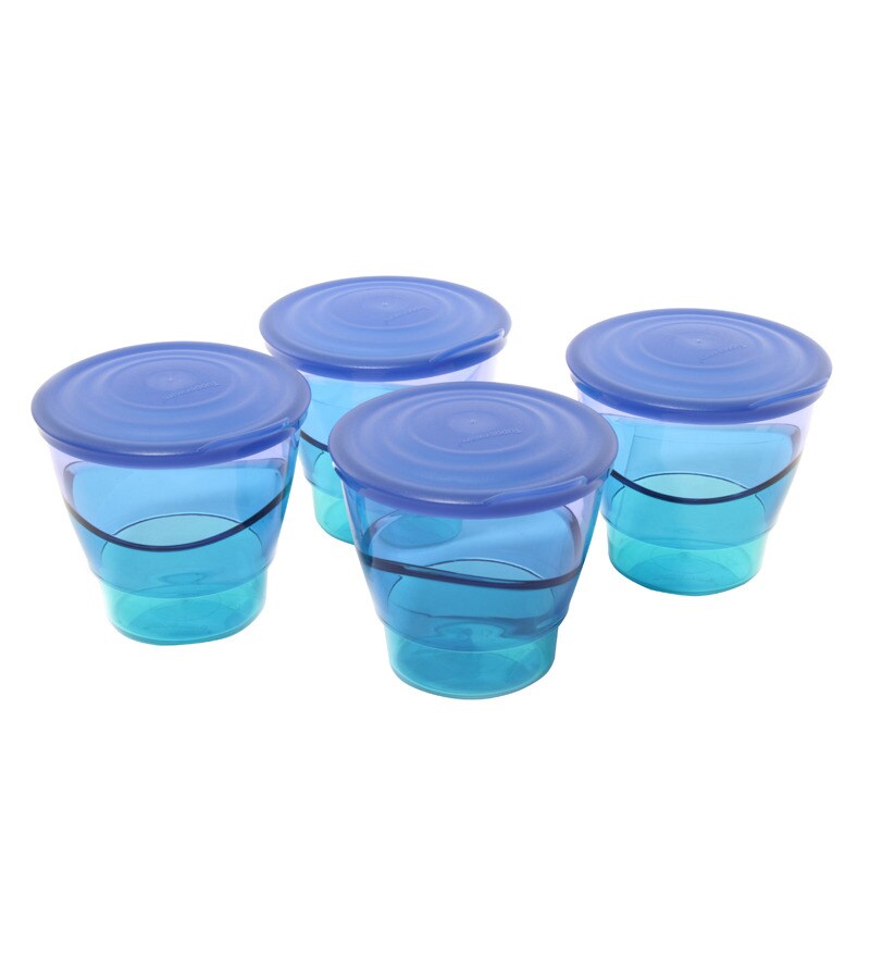 Buy Tupperware Eleganzia Pitcher Blue colour Set of 5 Online