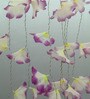Downward Purple & White Plastic Flower Diwali String Light