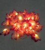Downward Purple & White Plastic Flower Diwali String Light